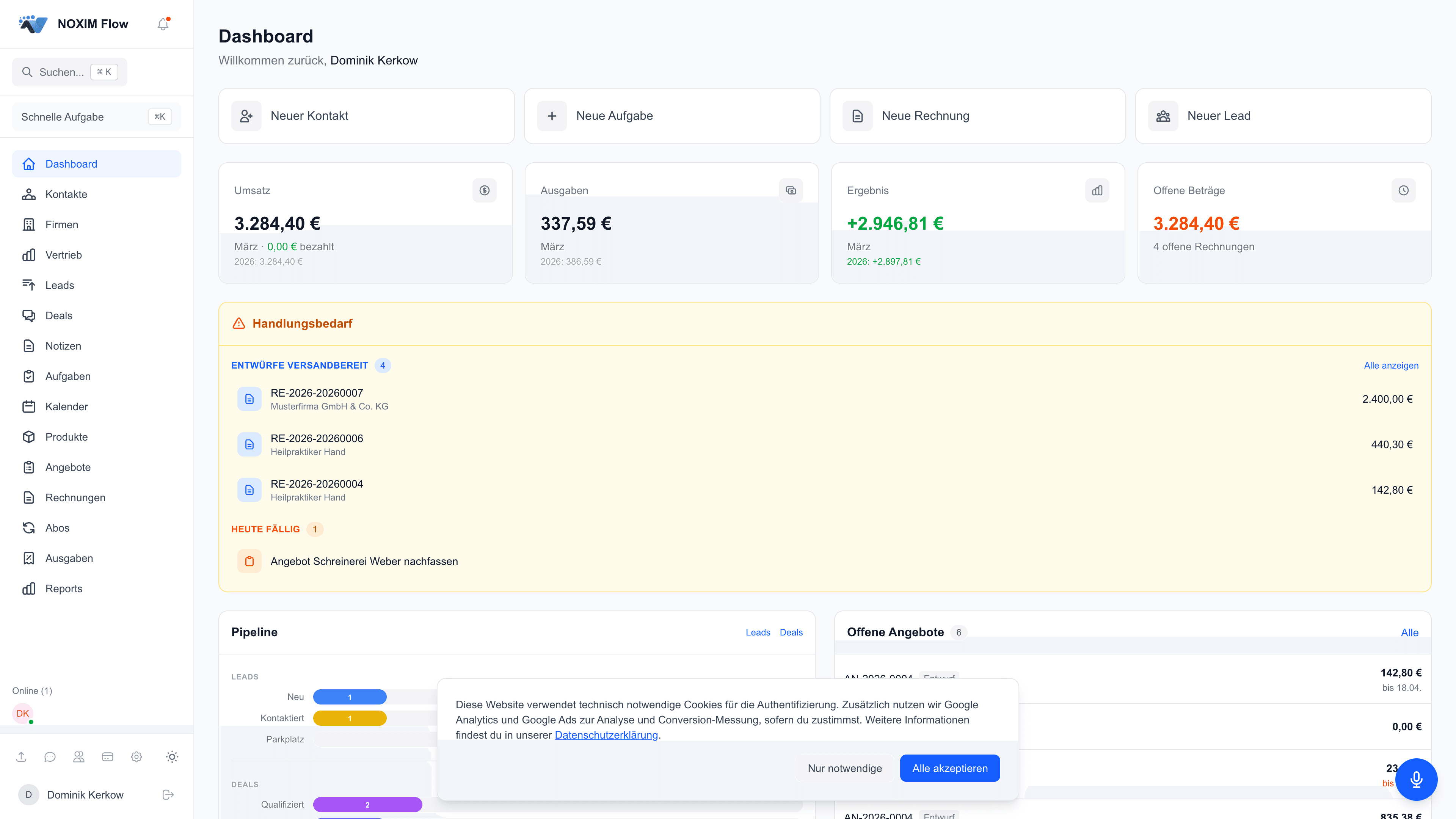 NOXIM Flow Dashboard